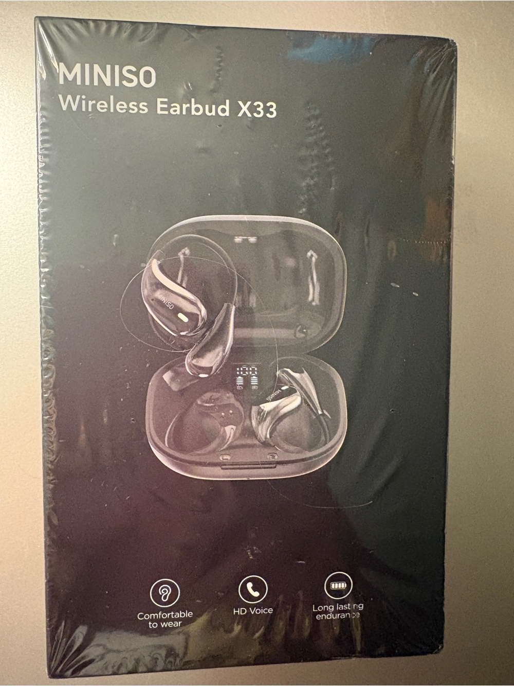 MINISO Wireless Earbud X33 in Black - True Wireless Stereo